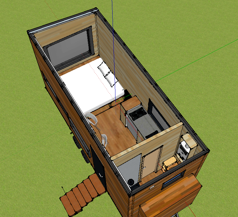 plan 3D tiny house