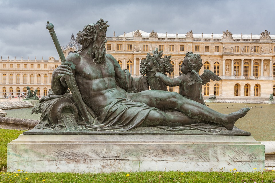 Versailles, Paris, Statue, Royale, Historiques, Château